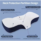 Modern Memory Foam Pillow High-Low Partition