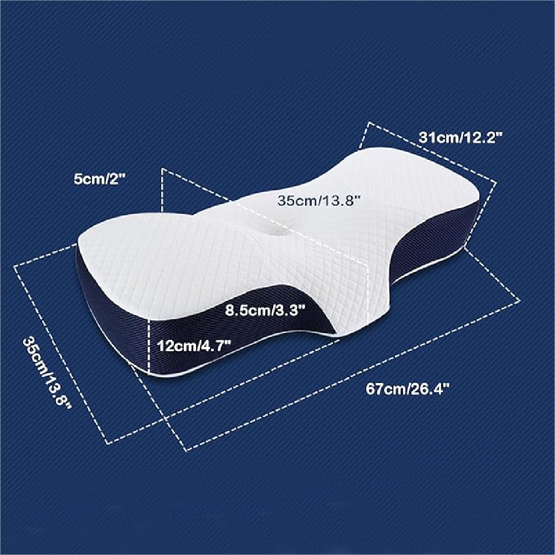 Modern Memory Foam Pillow High-Low Partition
